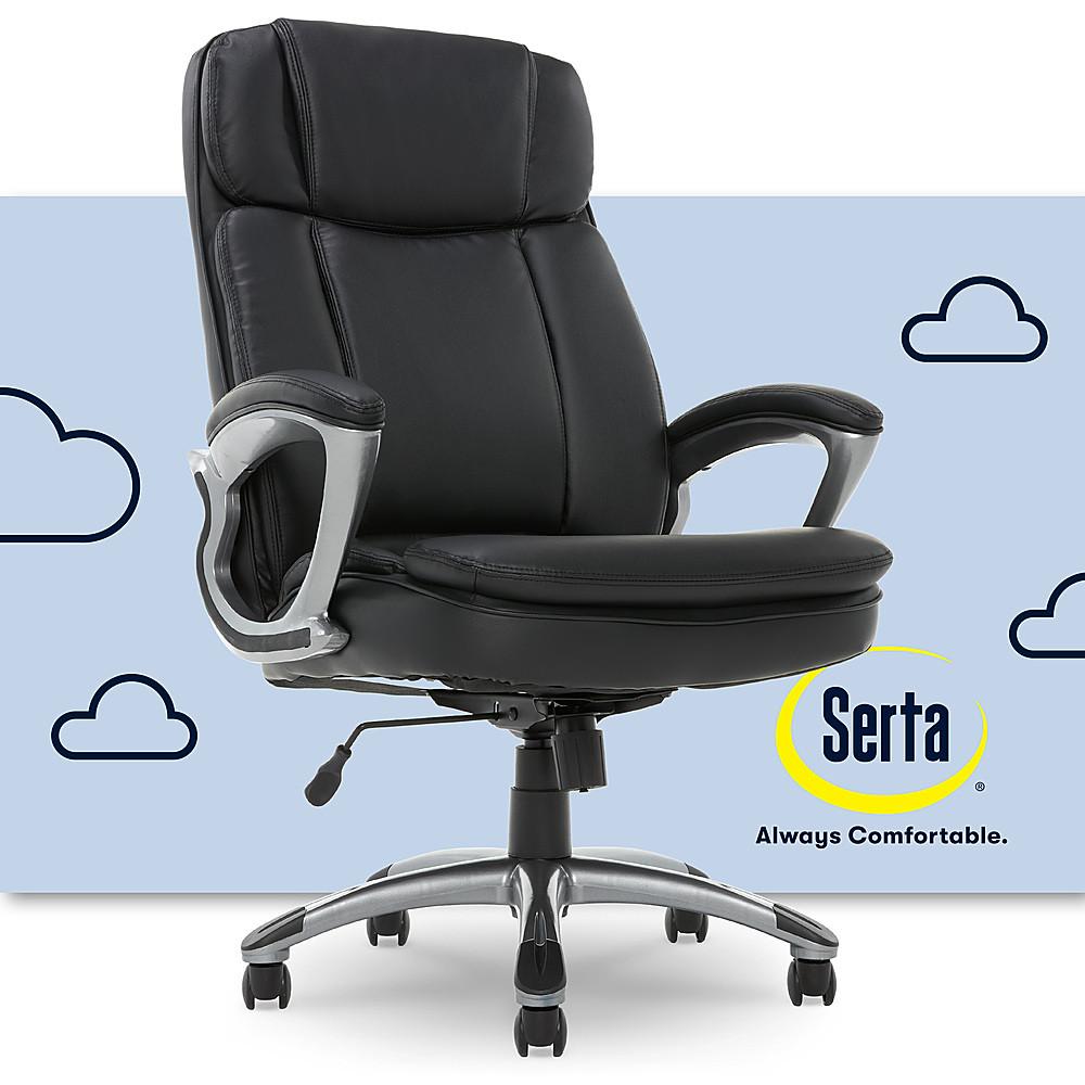 Rent to Own Serta Serta Fairbanks Bonded Leather Big and Tall